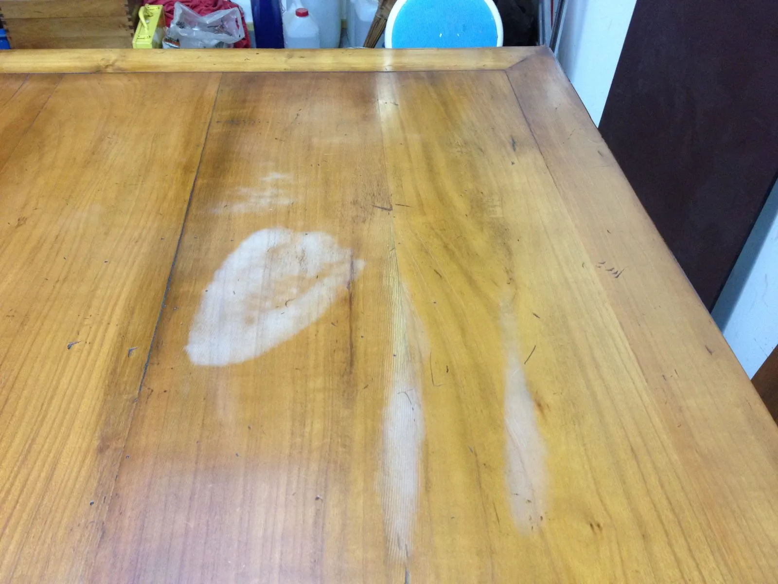 Restauration d'un plateau de table Henri II ; Epoque XXème