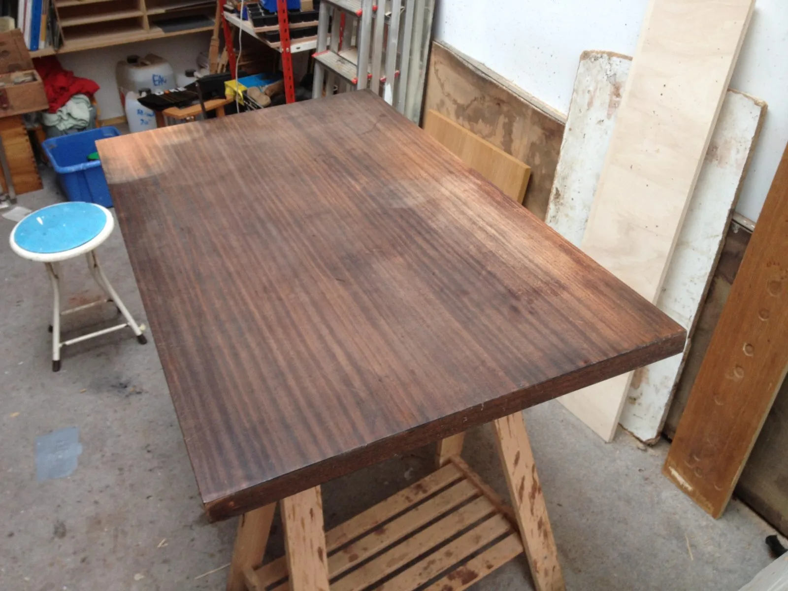 Restauration d'un Bureau du designer GUARICHE — avant restauration