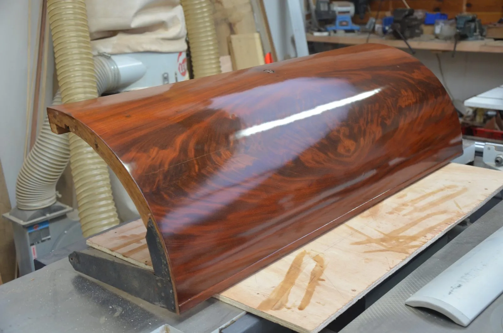 Restauration d'un bureau à cylindre époque Empire