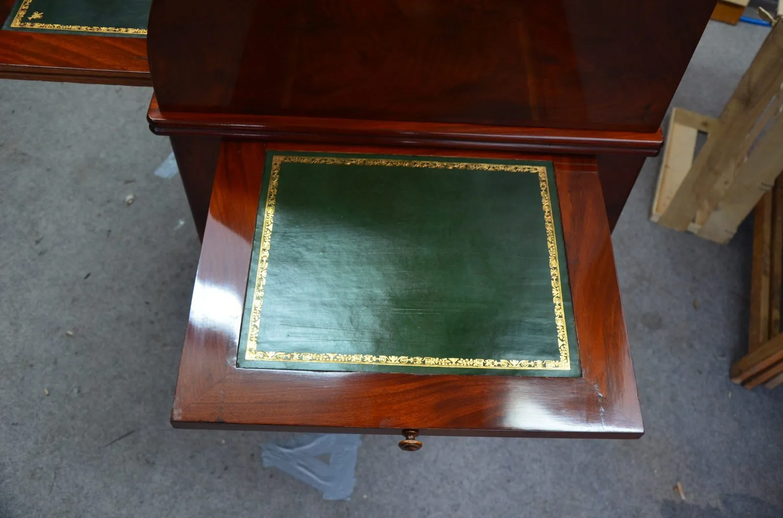Restauration d'un bureau à cylindre époque Empire