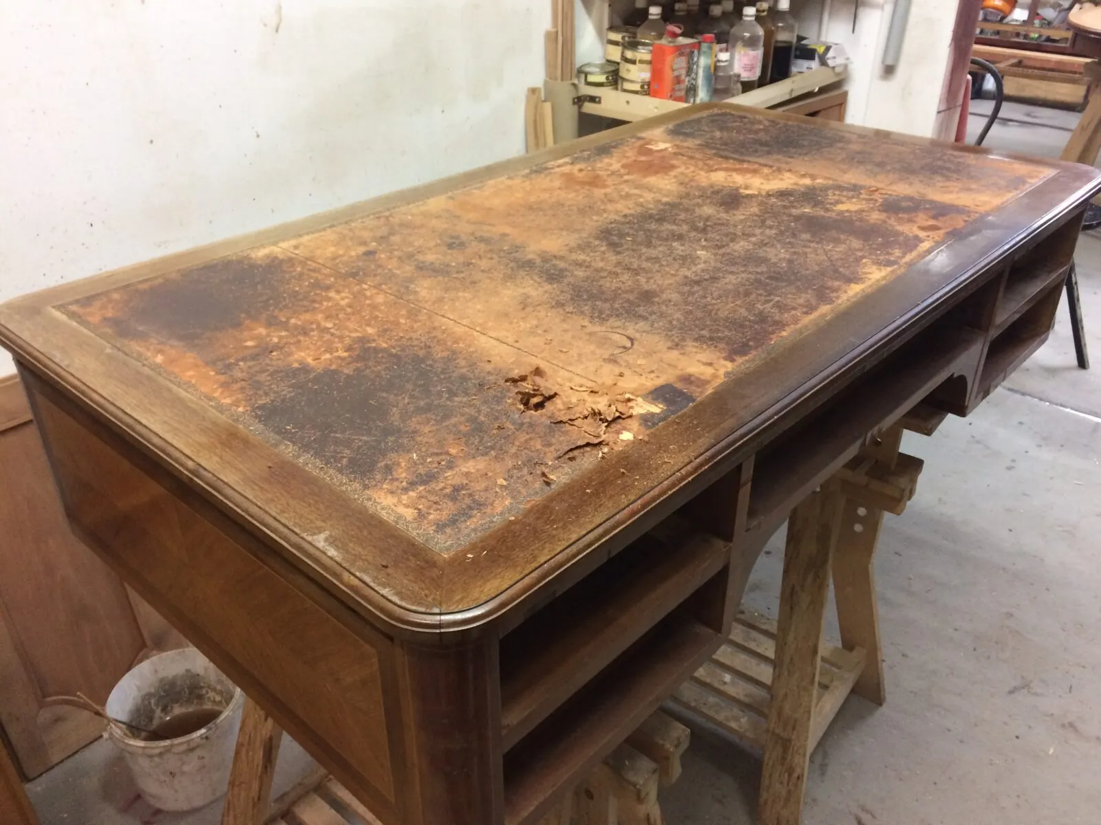 Restauration d'un bureau de style Directoire — avant restauration