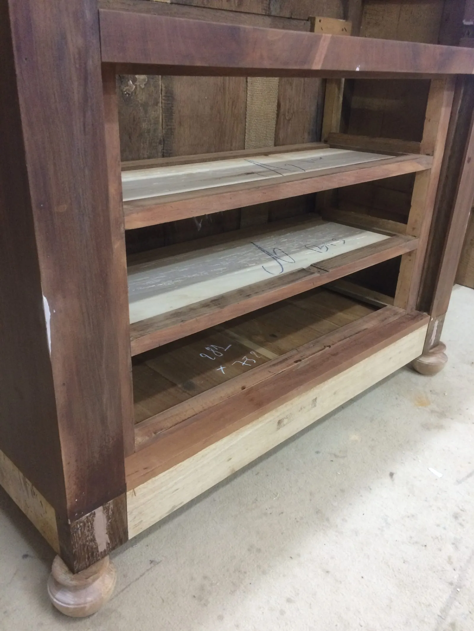 Secrétaire époque Restauration XIXème - Acajou de cuba