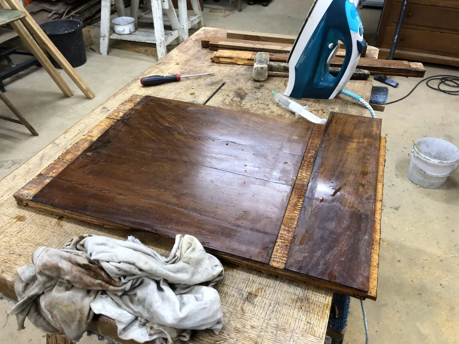 Restauration d'une commode époque XVIIIeme, estampillée Francois-Ignace PAPST.