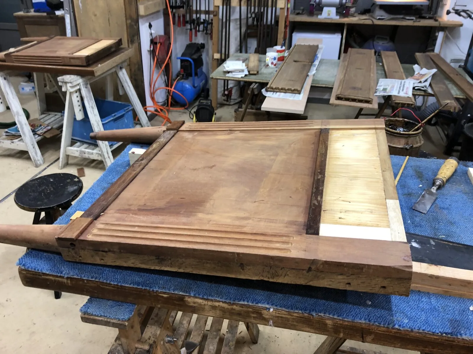 Restauration d'une commode époque XVIIIeme, estampillée Francois-Ignace PAPST.